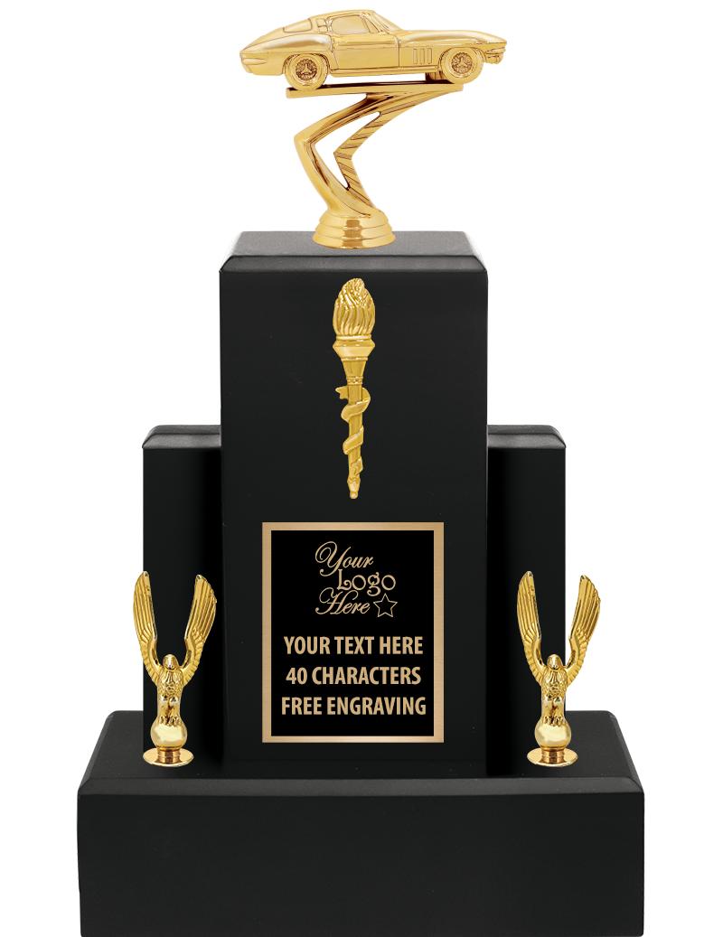 15.75" BLACK WOOD TROPHY