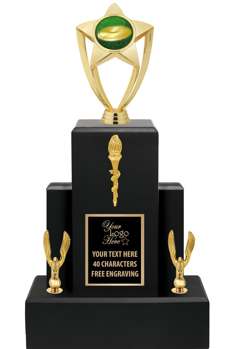 15.75" BLACK WOOD TROPHY