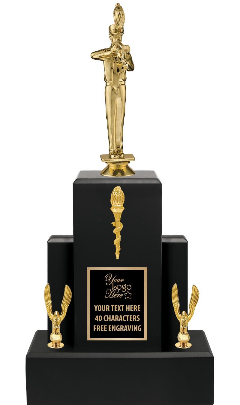 15.75" BLACK WOOD TROPHY