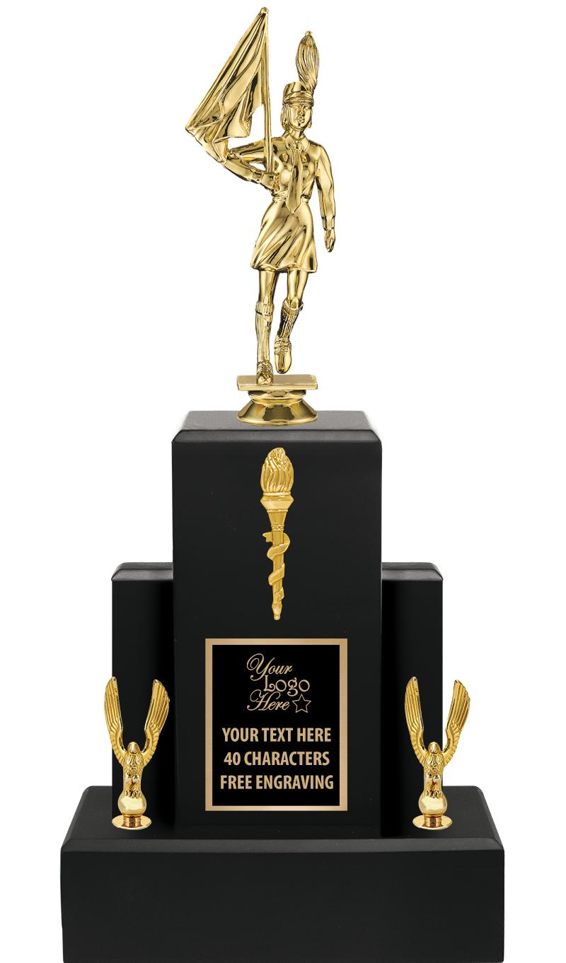 15.75" BLACK WOOD TROPHY