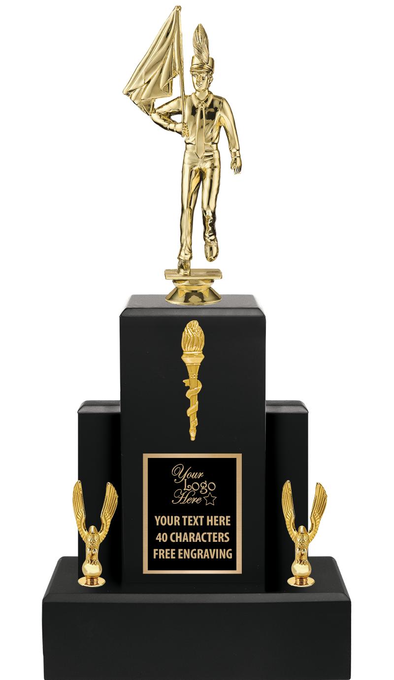 15.75" BLACK WOOD TROPHY