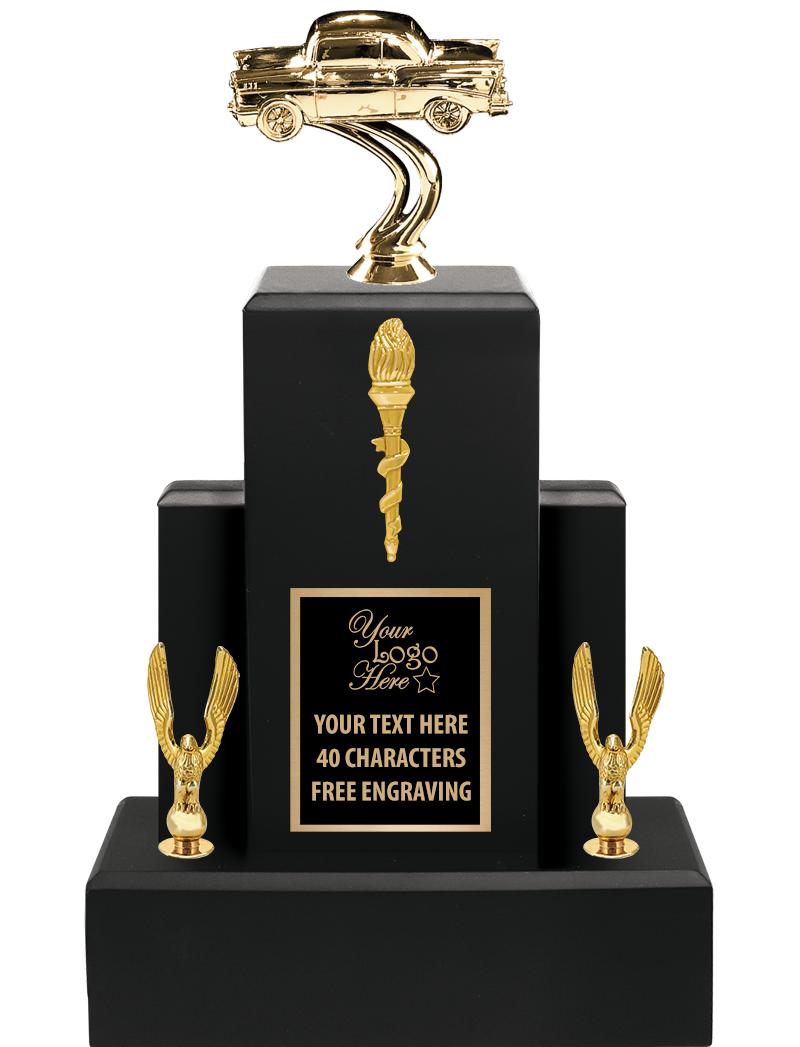 15.75" BLACK WOOD TROPHY
