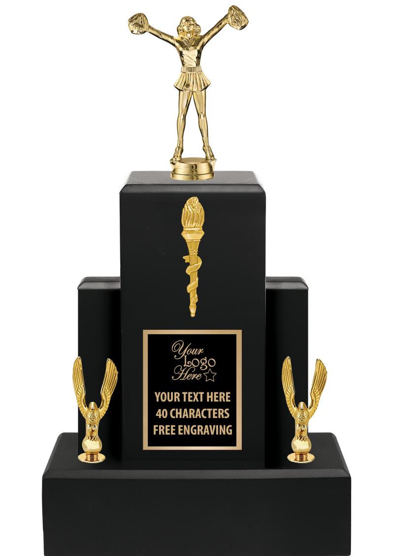 15.75" BLACK WOOD TROPHY