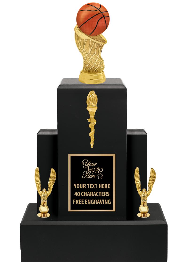 15.75" BLACK WOOD TROPHY