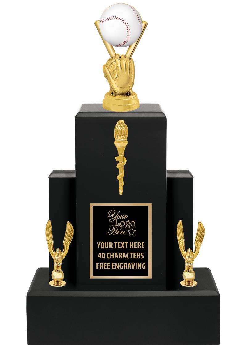 15.75" BLACK WOOD TROPHY