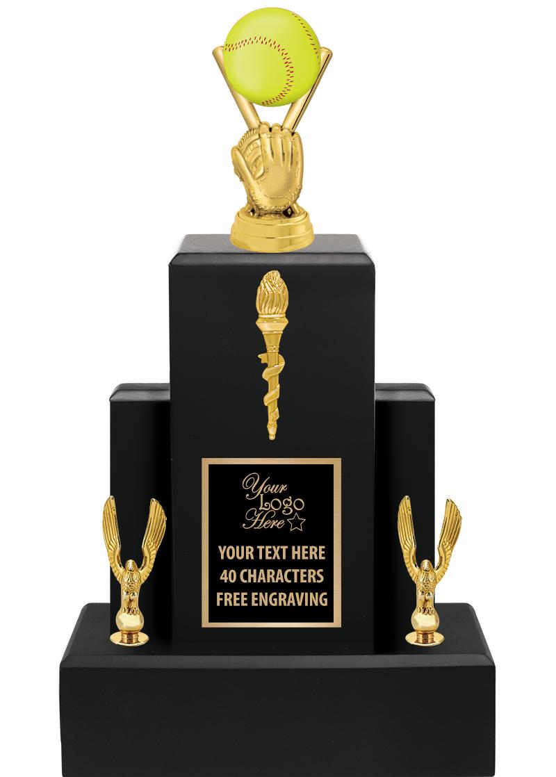 15.75" BLACK WOOD TROPHY