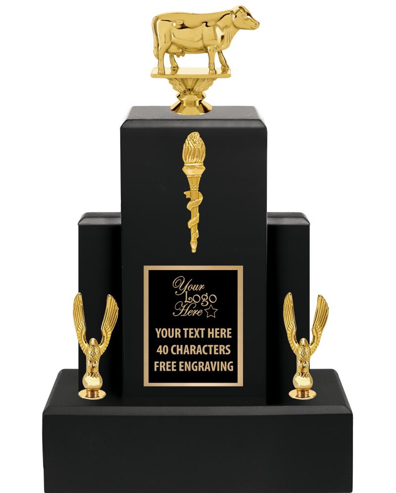 15.75" BLACK WOOD TROPHY