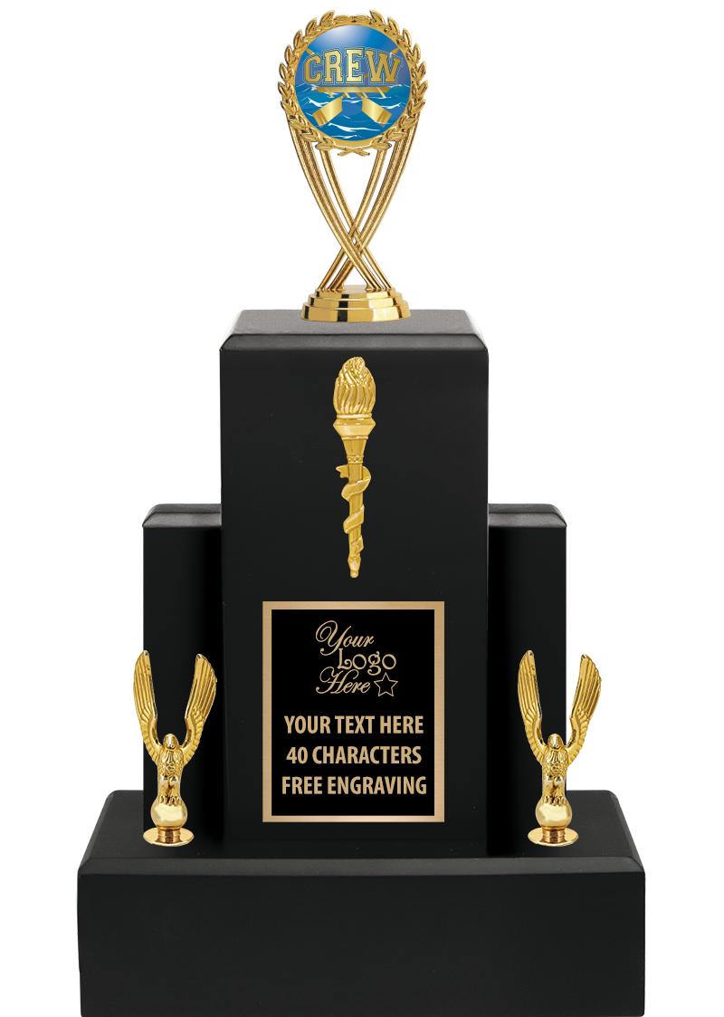 15.75" BLACK WOOD TROPHY