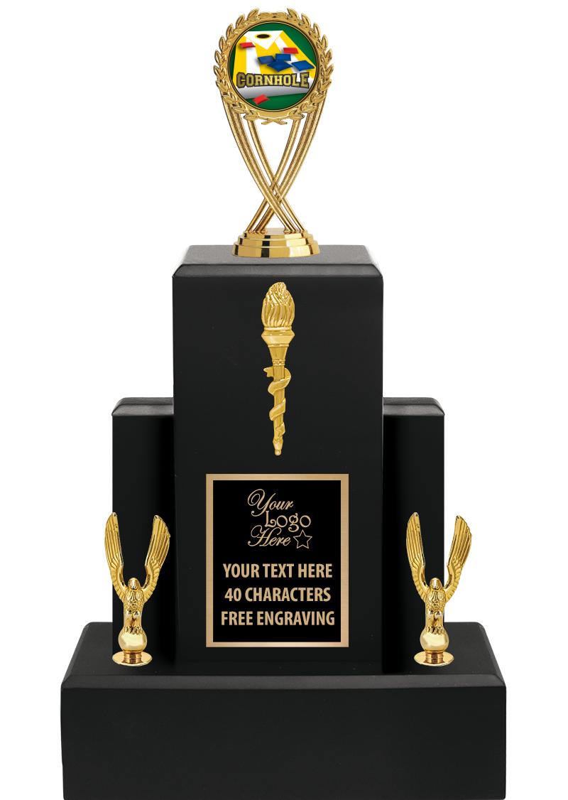 15.75" BLACK WOOD TROPHY