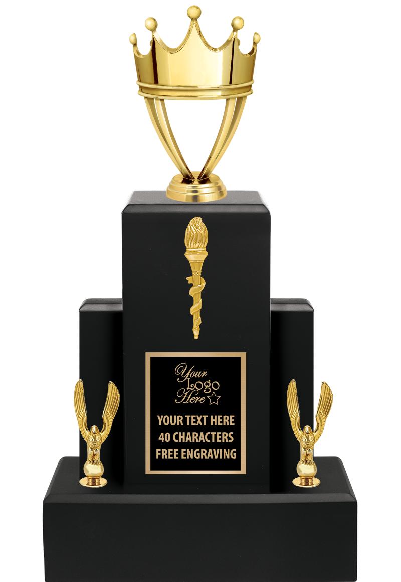 15.75" BLACK WOOD TROPHY