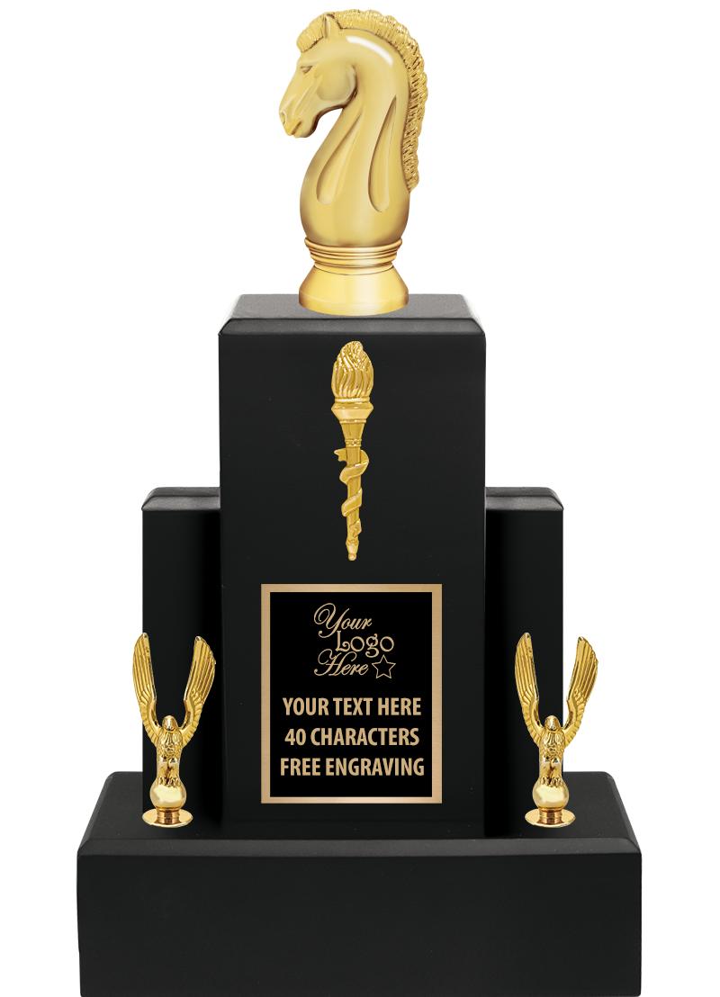 15.75" BLACK WOOD TROPHY