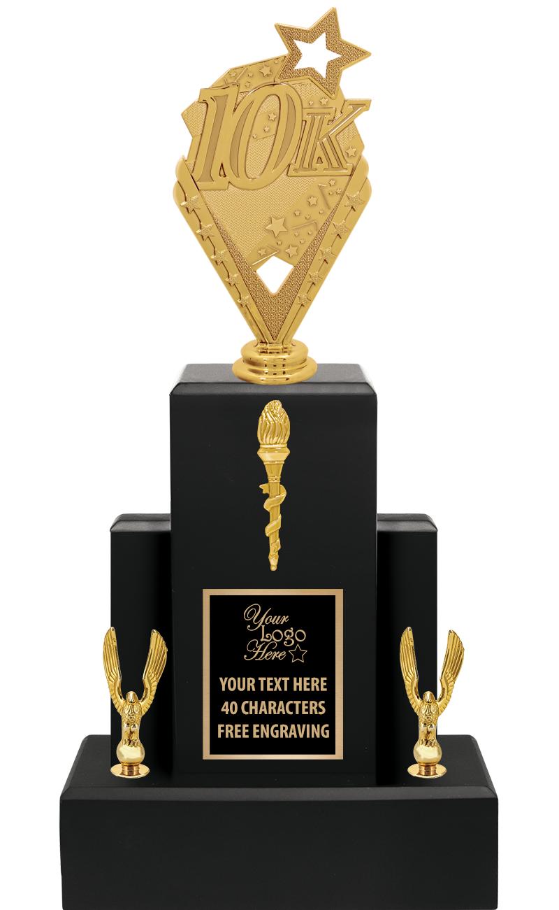 15.75" BLACK WOOD TROPHY