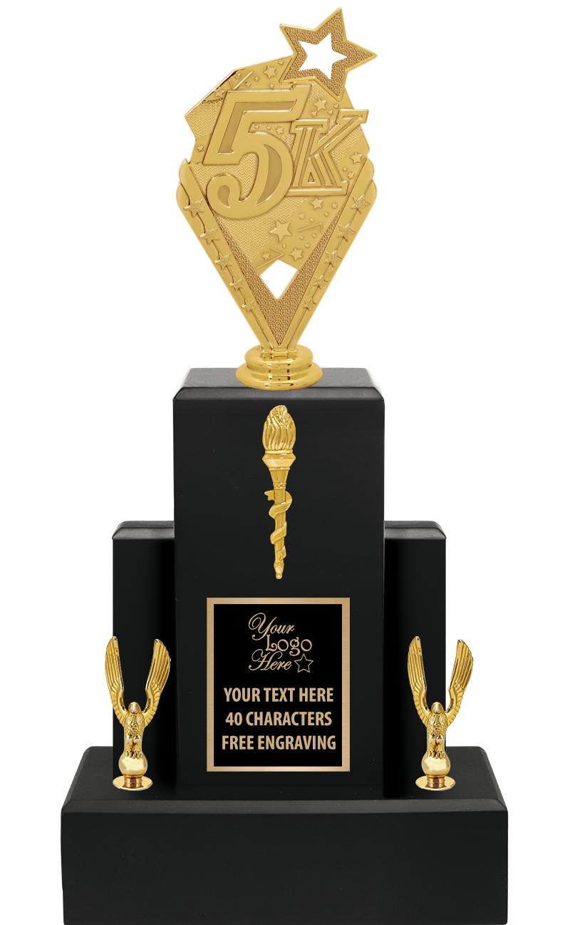 15.75" BLACK WOOD TROPHY