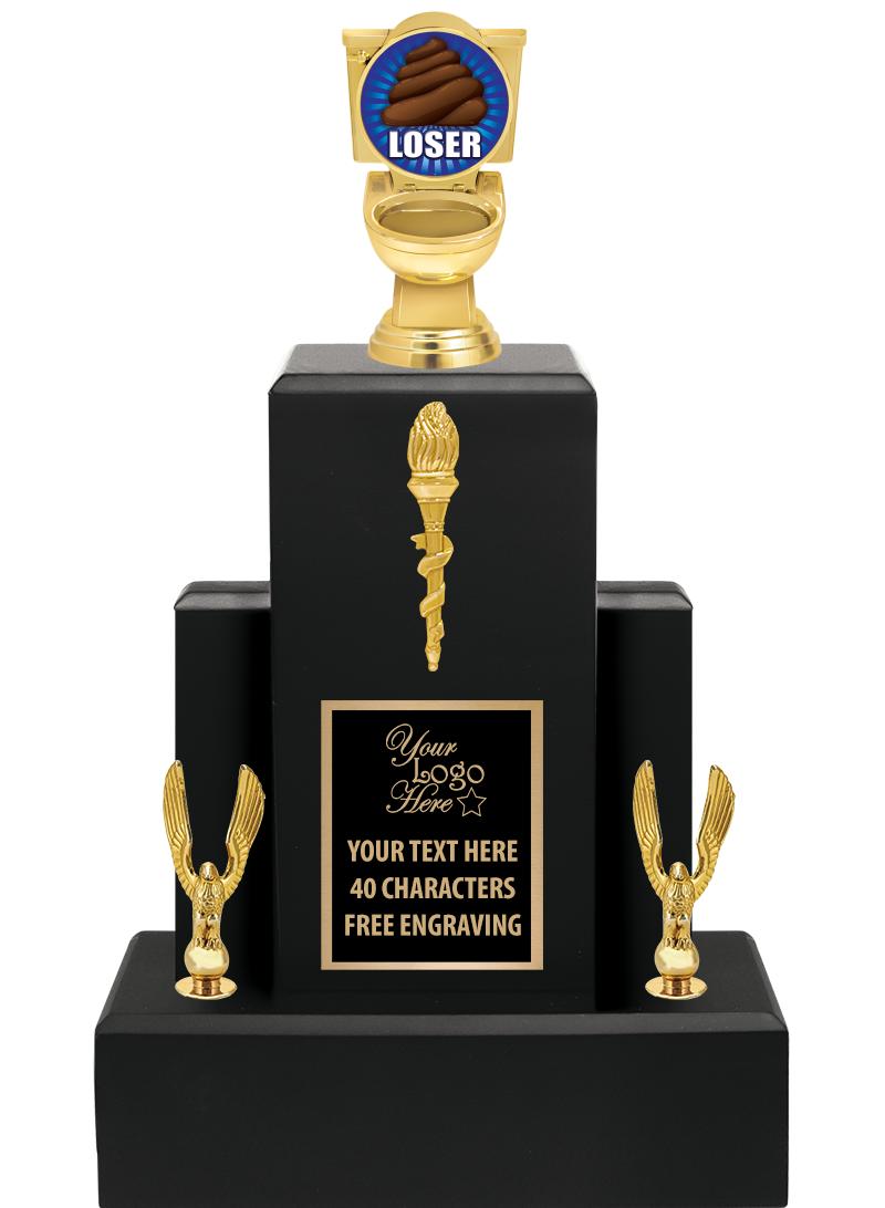 15.75" BLACK WOOD TROPHY