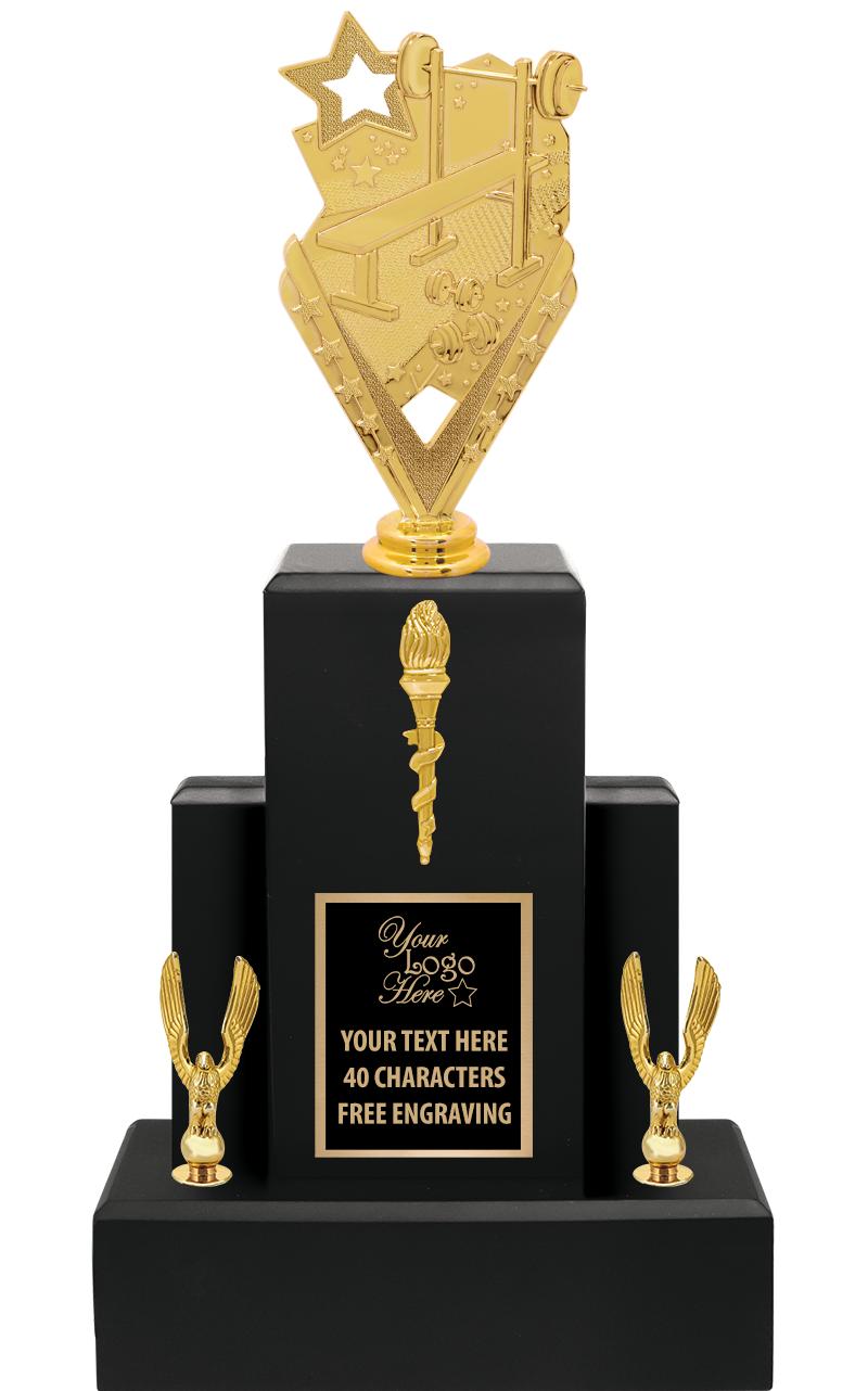 15.75" BLACK WOOD TROPHY