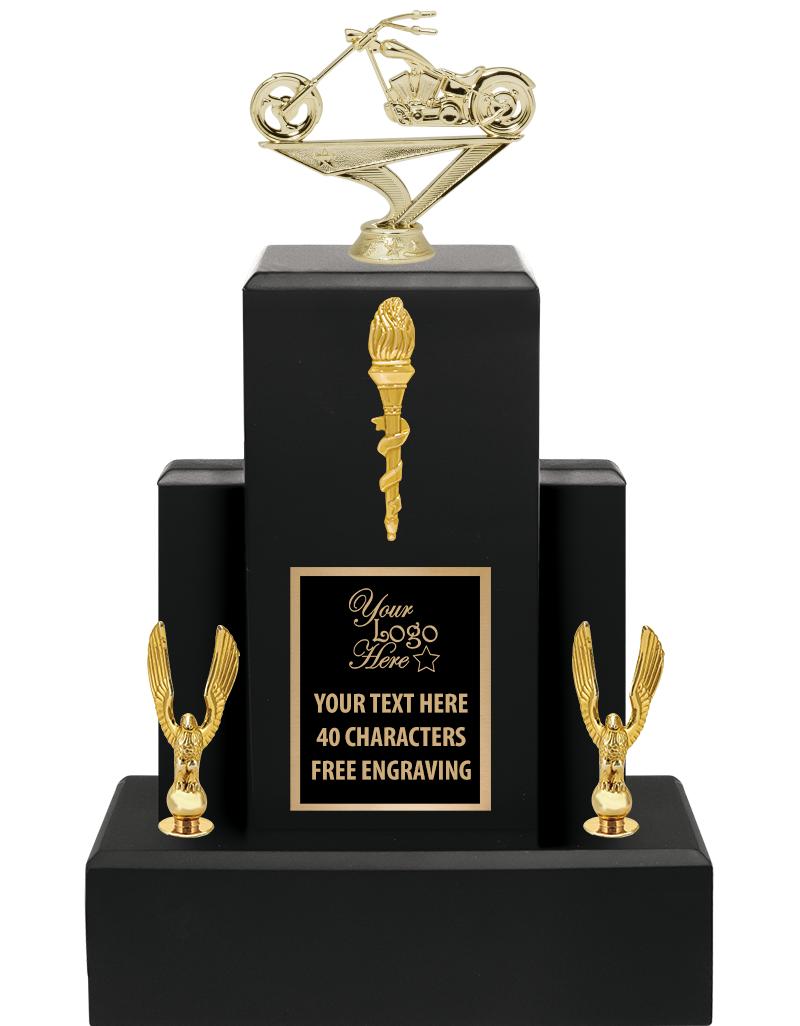 15.75" BLACK WOOD TROPHY