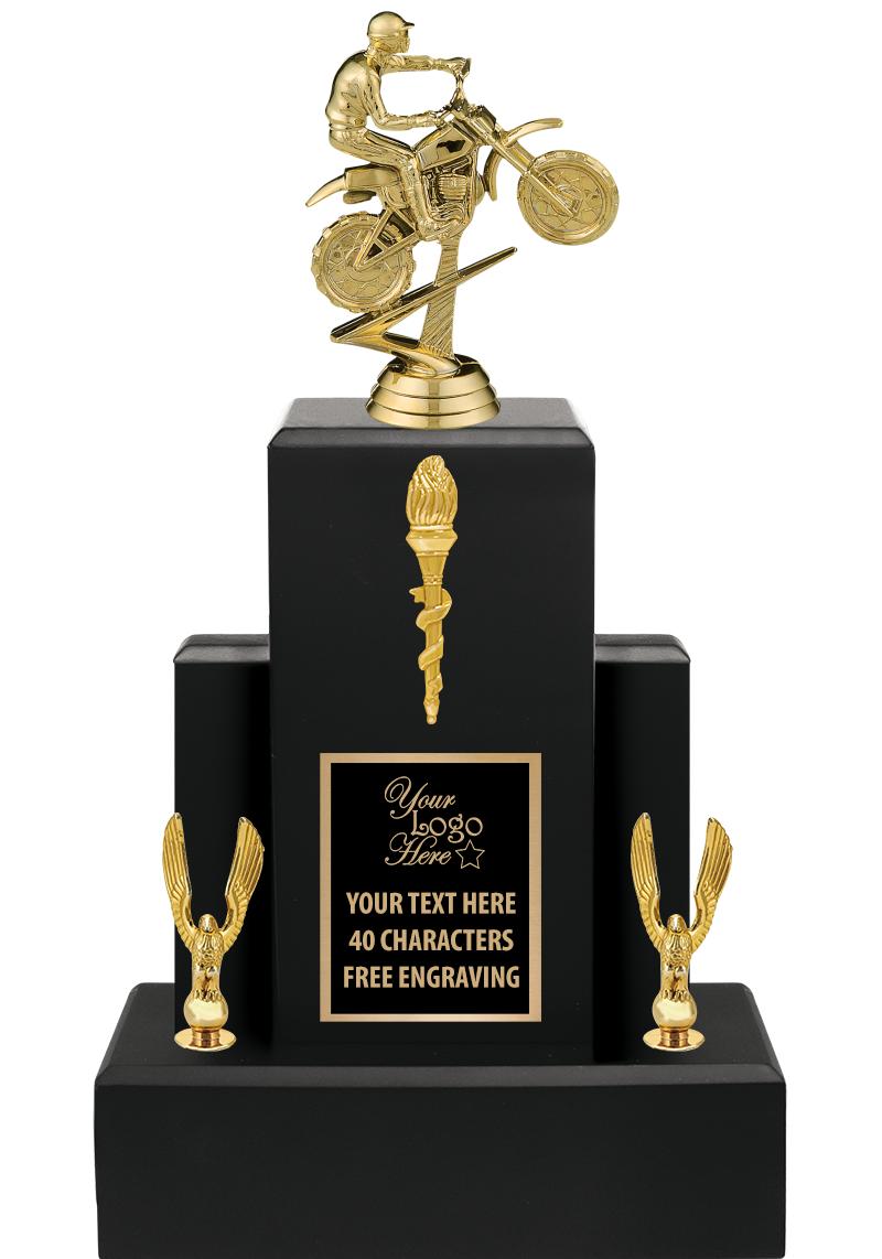 15.75" BLACK WOOD TROPHY