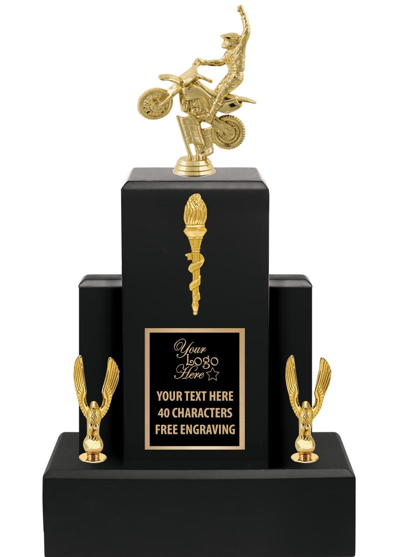 15.75" BLACK WOOD TROPHY