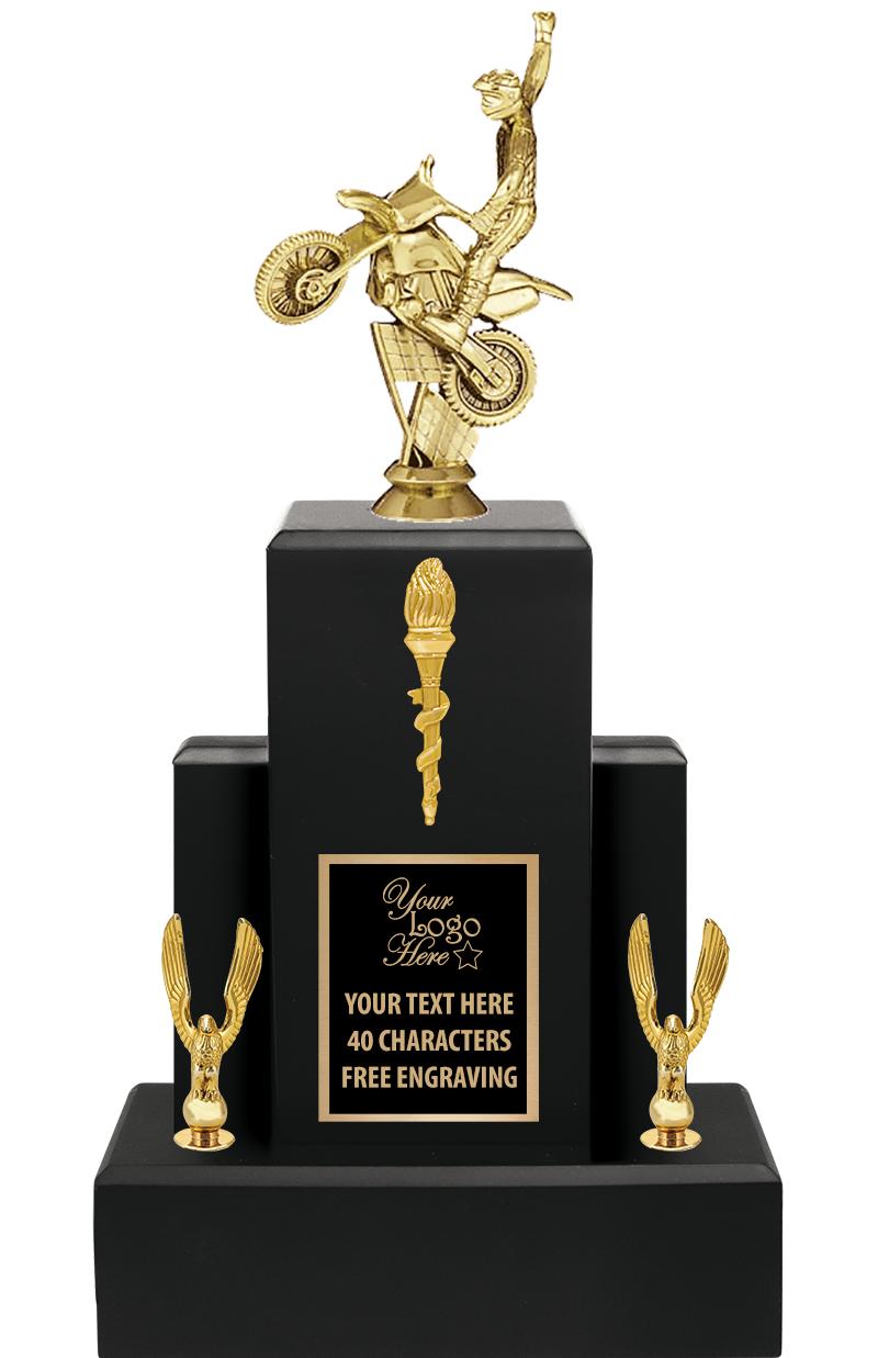 15.75" BLACK WOOD TROPHY