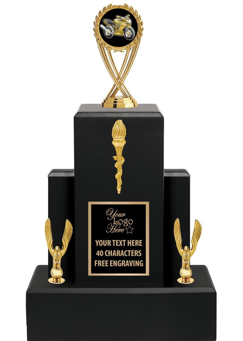 15.75" BLACK WOOD TROPHY