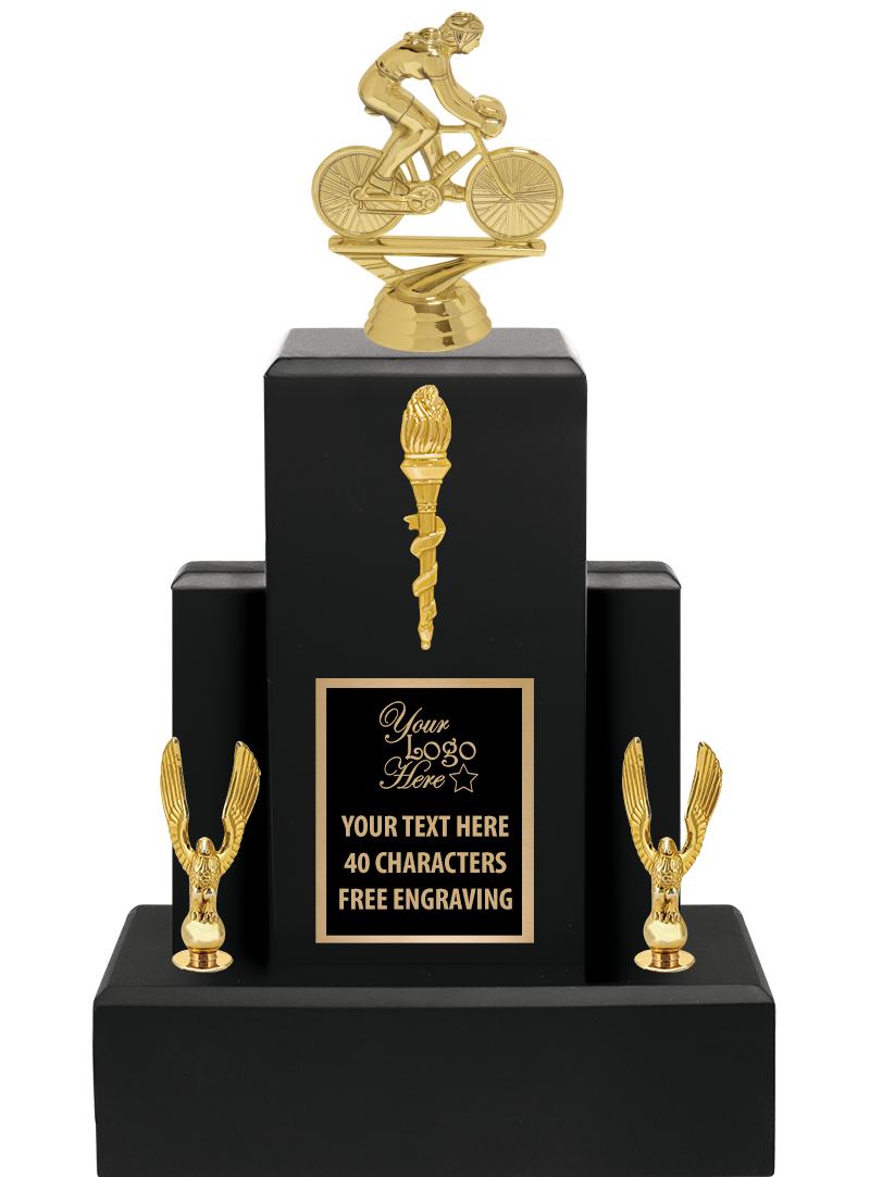 15.75" BLACK WOOD TROPHY