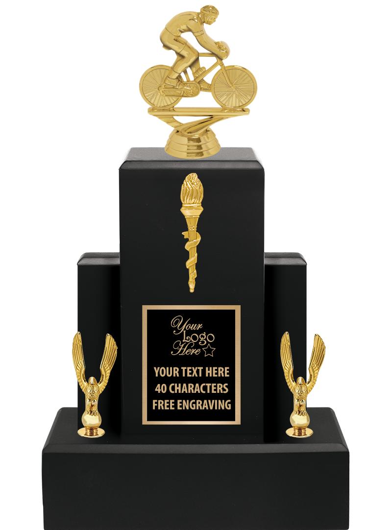 15.75" BLACK WOOD TROPHY