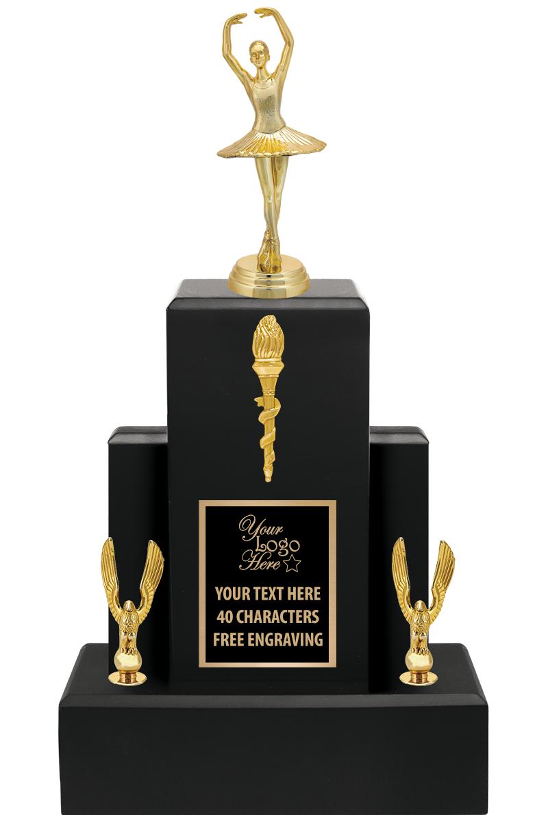 15.75" BLACK WOOD TROPHY