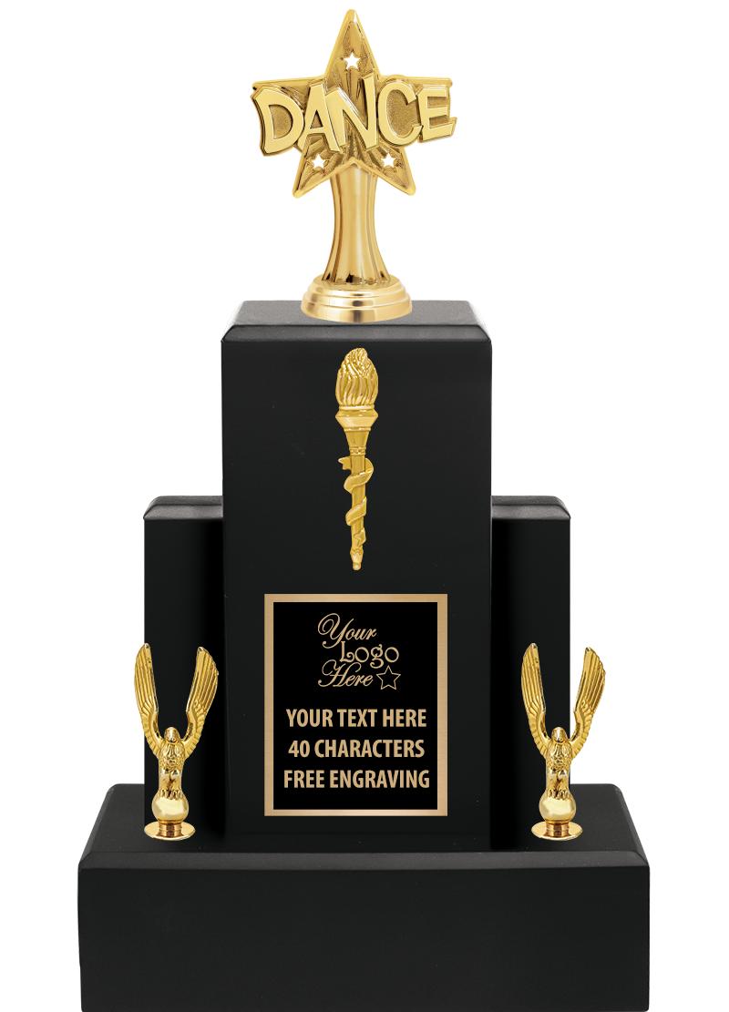 15.75" BLACK WOOD TROPHY