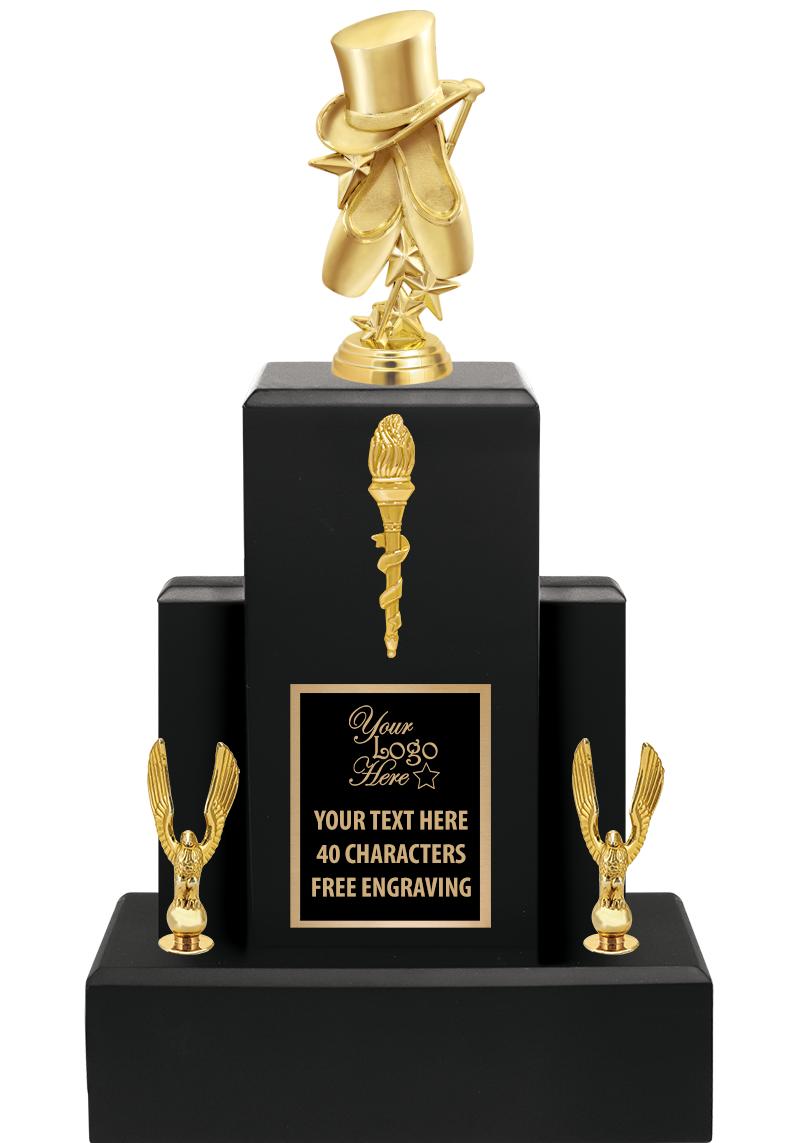 15.75" BLACK WOOD TROPHY