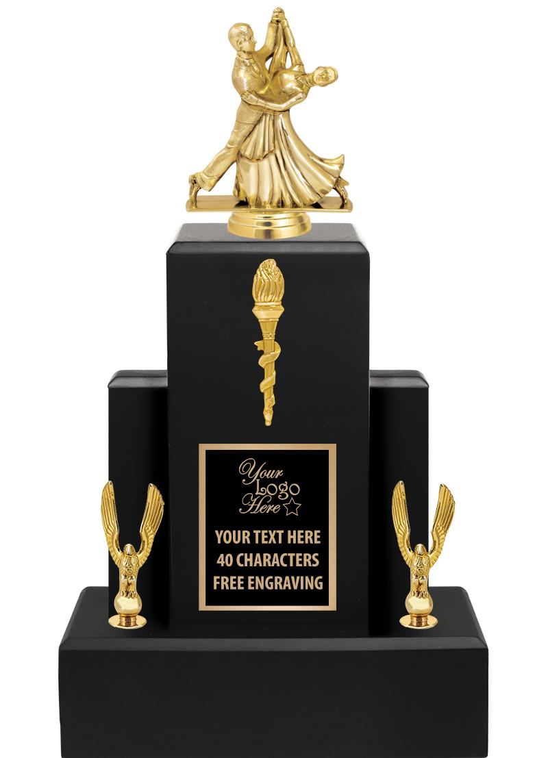 15.75" BLACK WOOD TROPHY