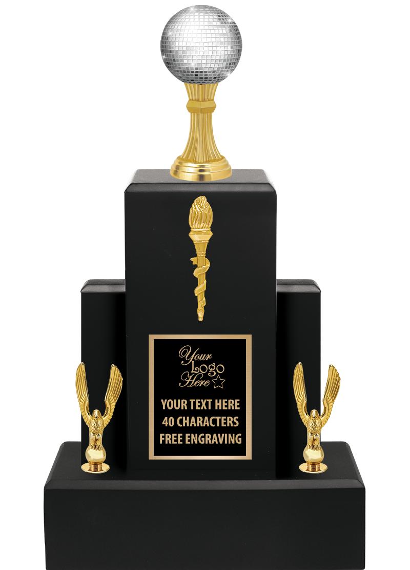 15.75" BLACK WOOD TROPHY