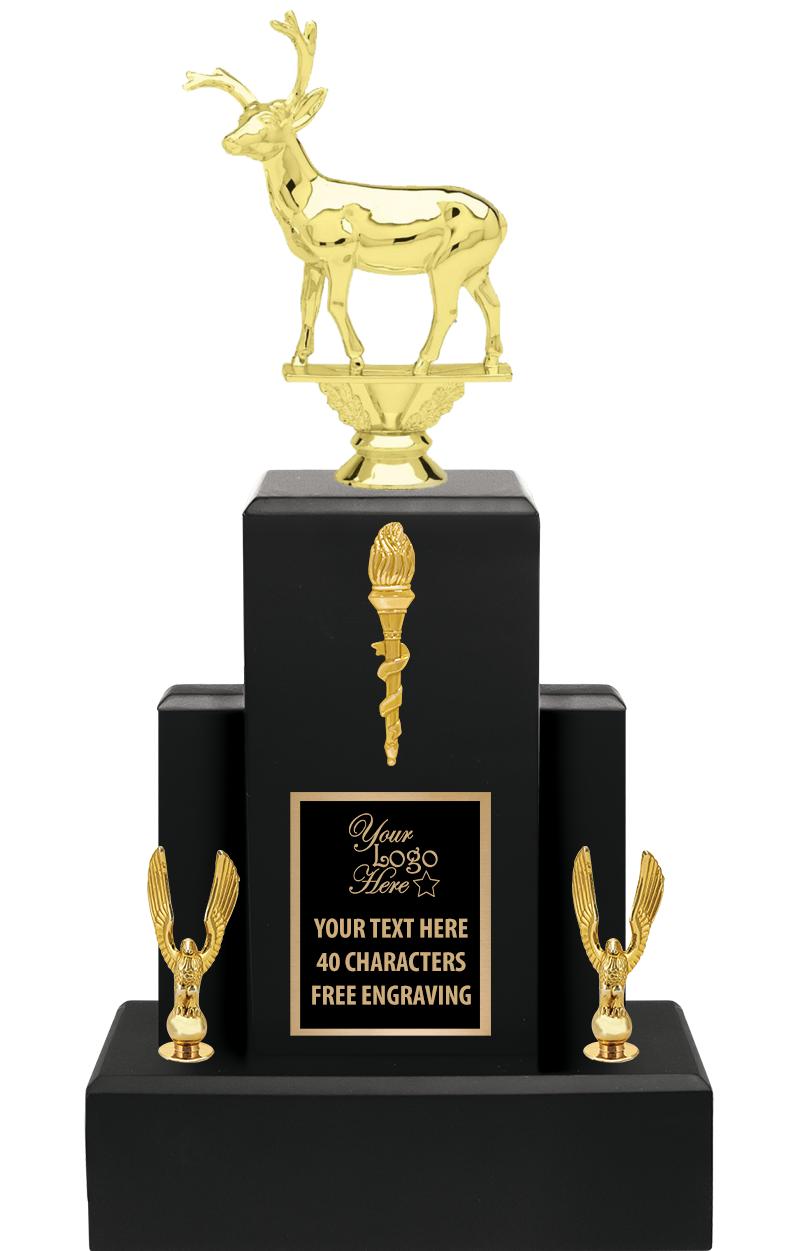 15.75" BLACK WOOD TROPHY