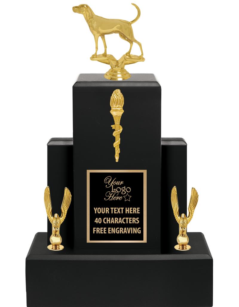 15.75" BLACK WOOD TROPHY