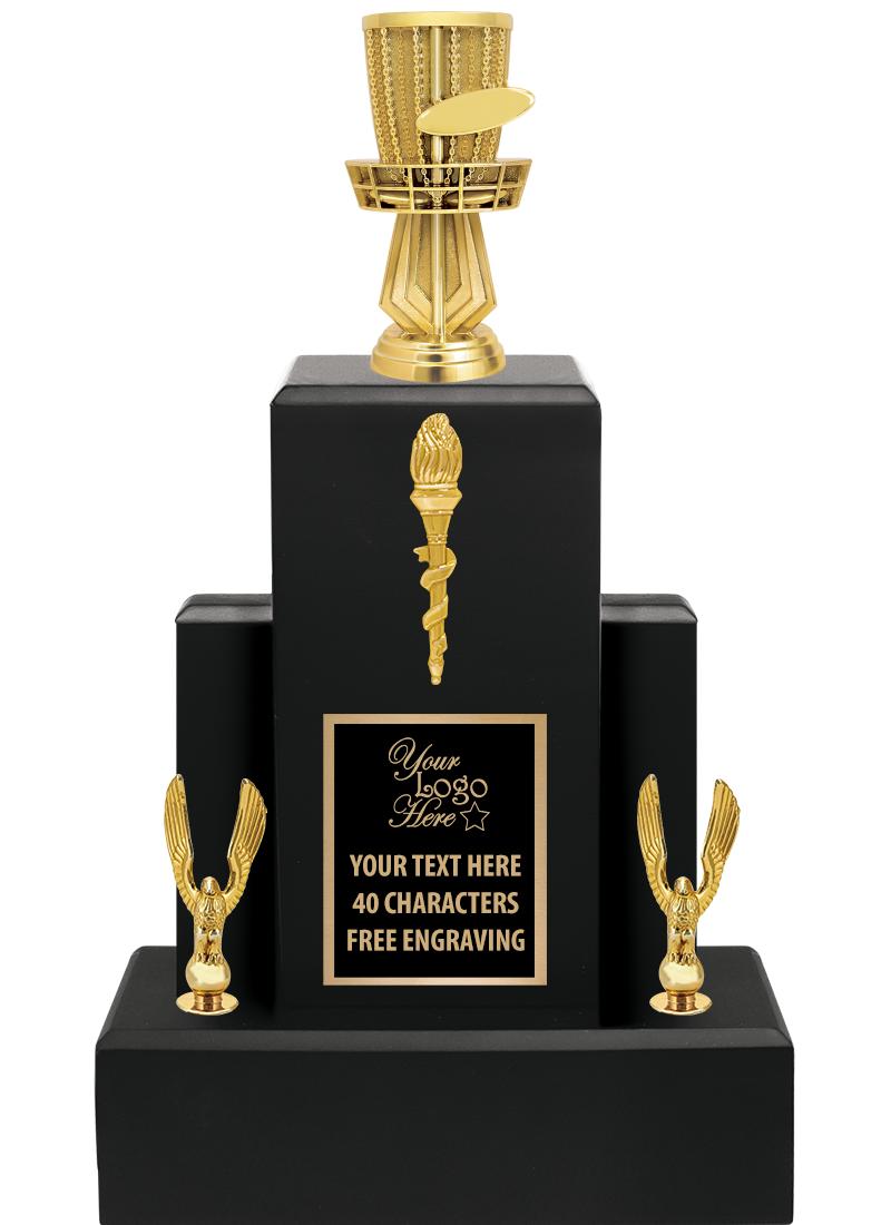 15.75" BLACK WOOD TROPHY