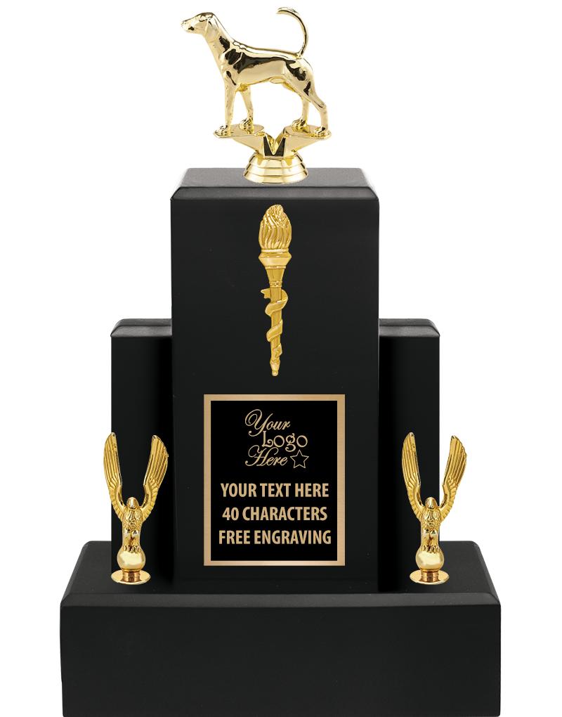 15.75" BLACK WOOD TROPHY