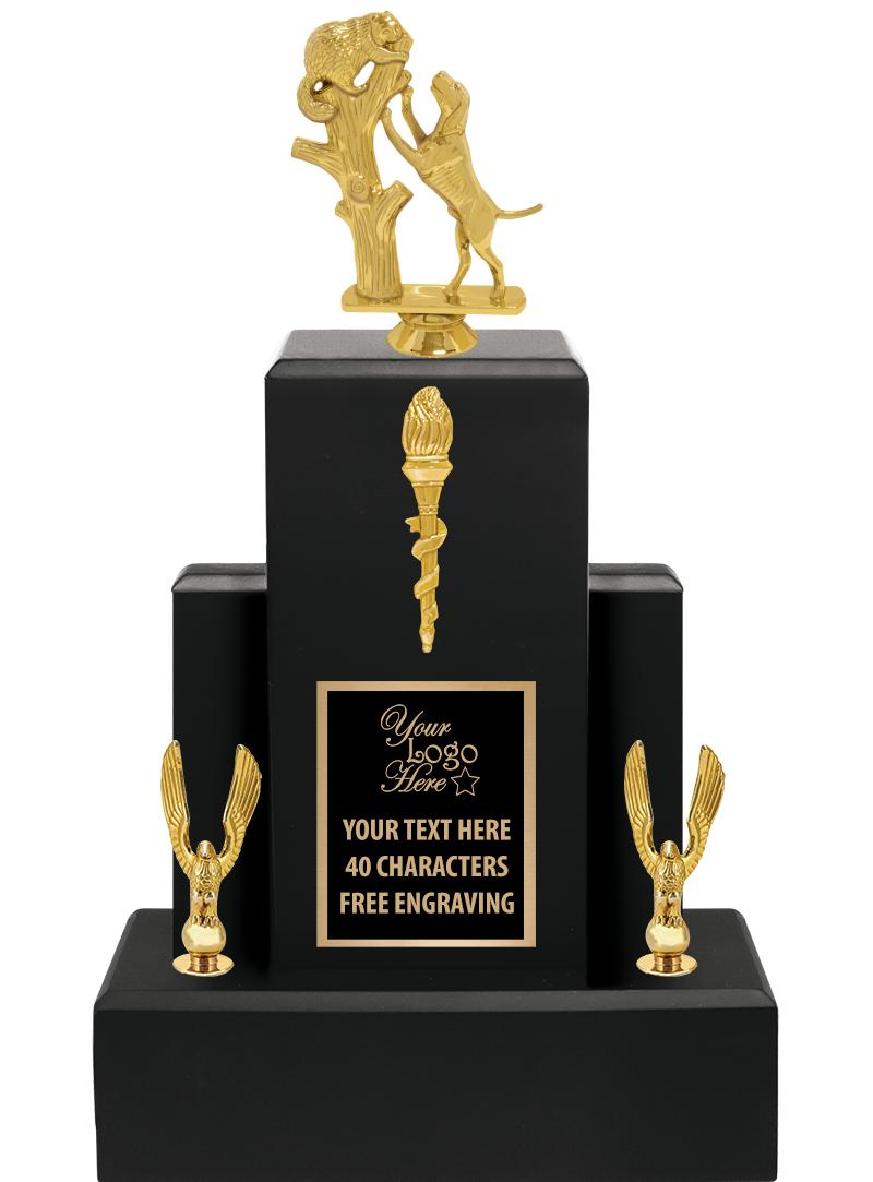 15.75" BLACK WOOD TROPHY