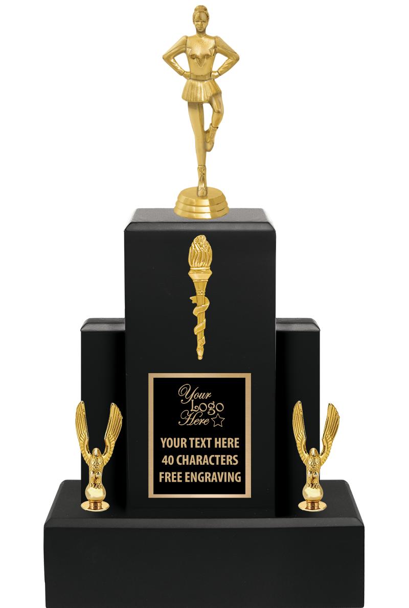 15.75" BLACK WOOD TROPHY