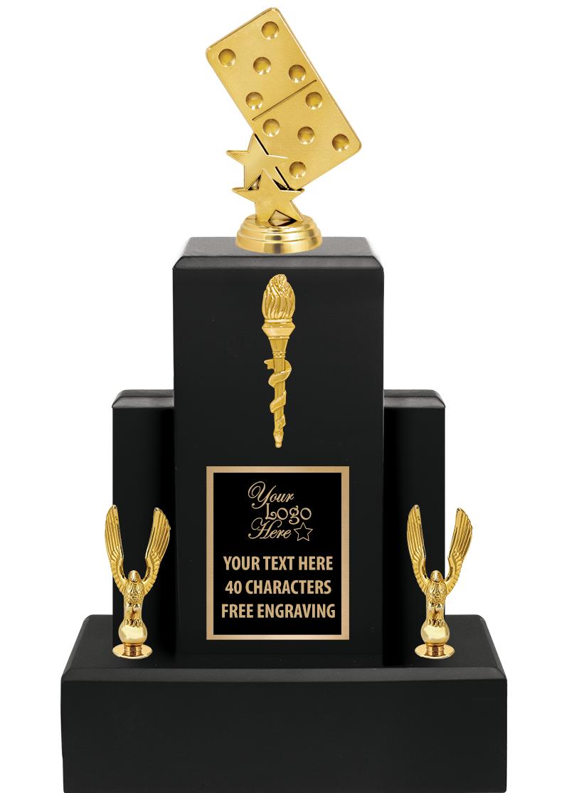 15.75" BLACK WOOD TROPHY