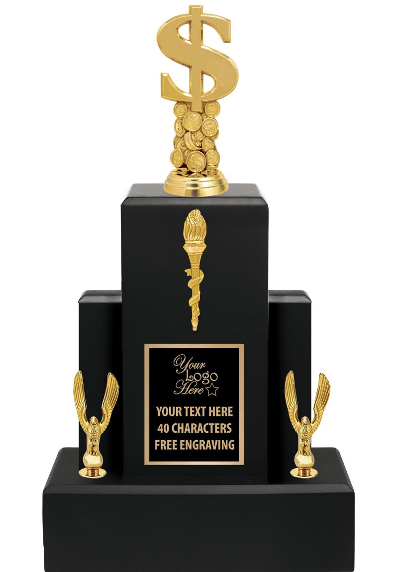 15.75" BLACK WOOD TROPHY