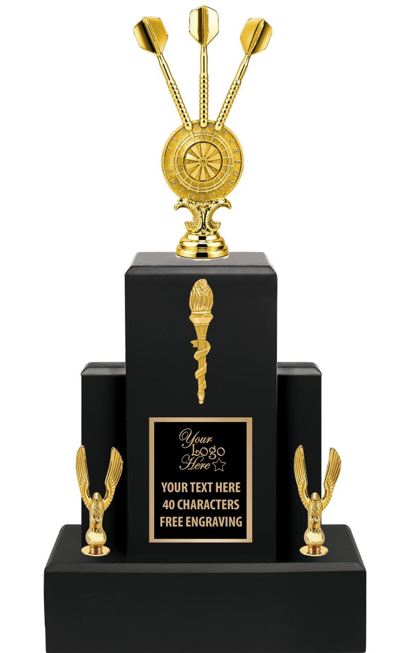 15.75" BLACK WOOD TROPHY