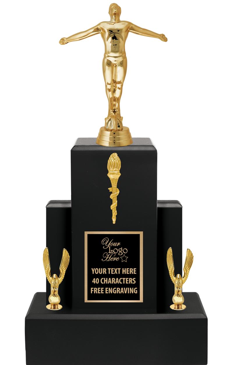 15.75" BLACK WOOD TROPHY