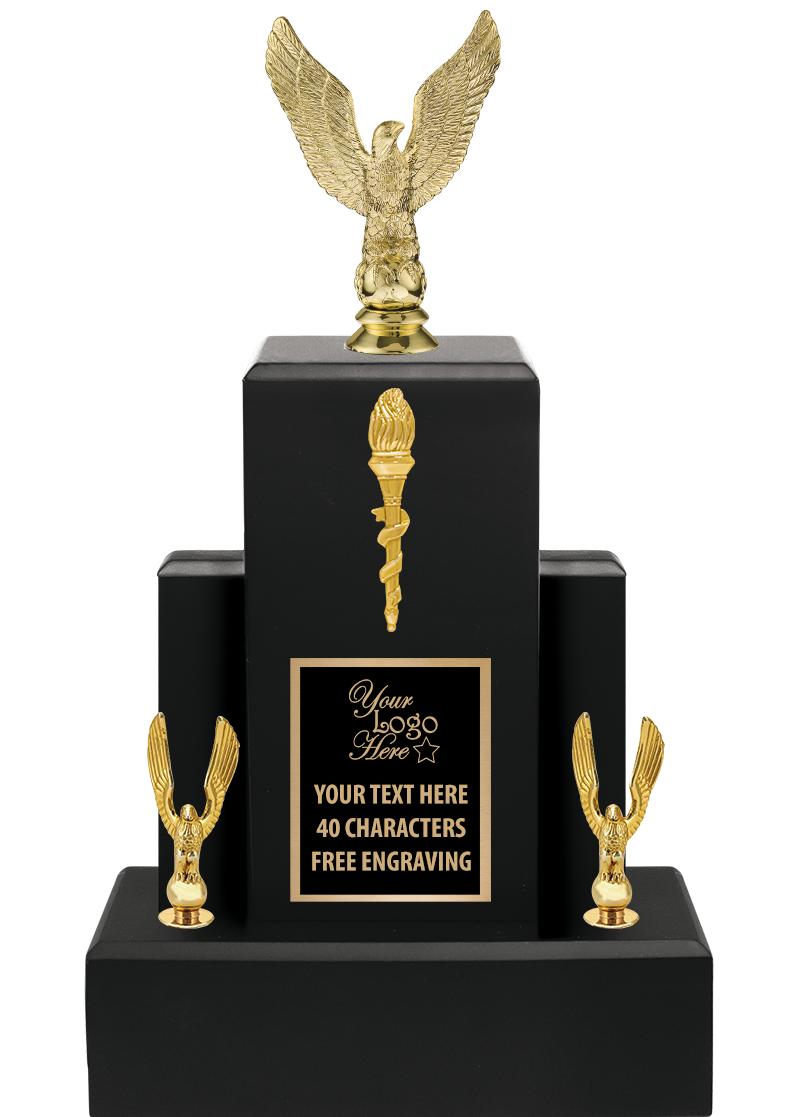 15.75" BLACK WOOD TROPHY