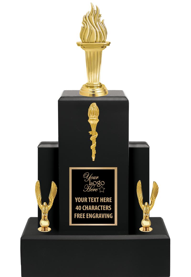 15.75" BLACK WOOD TROPHY