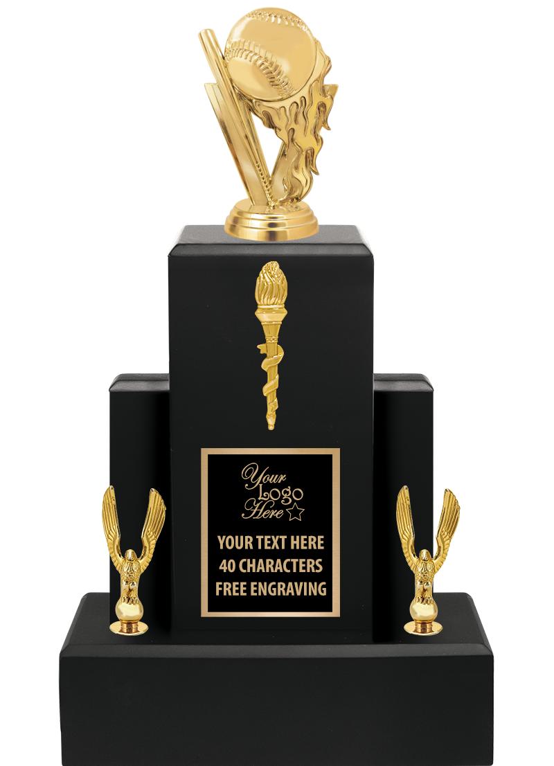 15.75" BLACK WOOD TROPHY