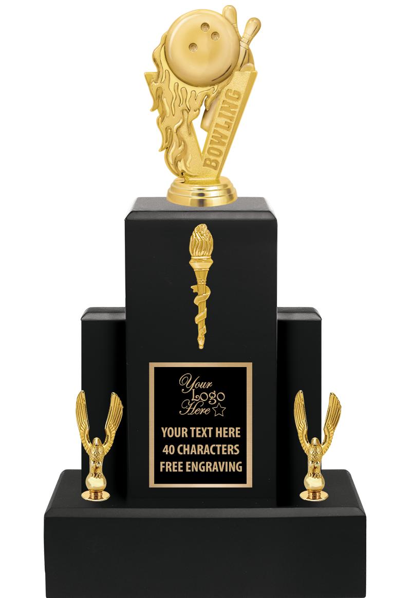 15.75" BLACK WOOD TROPHY