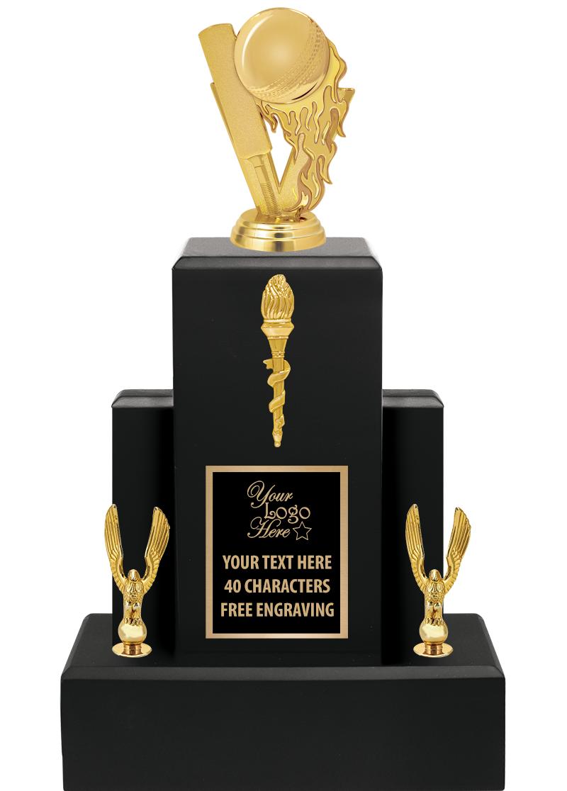 15.75" BLACK WOOD TROPHY