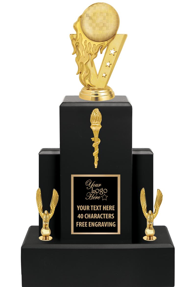 15.75" BLACK WOOD TROPHY