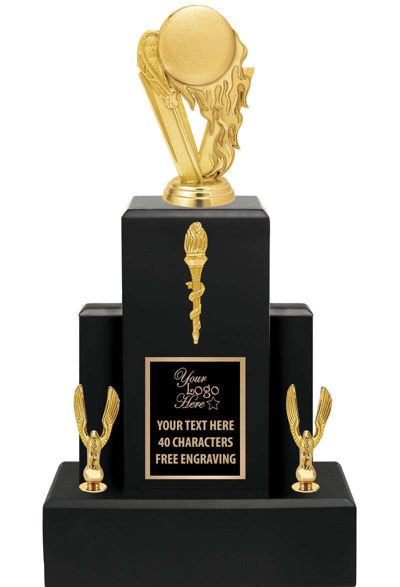 15.75" BLACK WOOD TROPHY