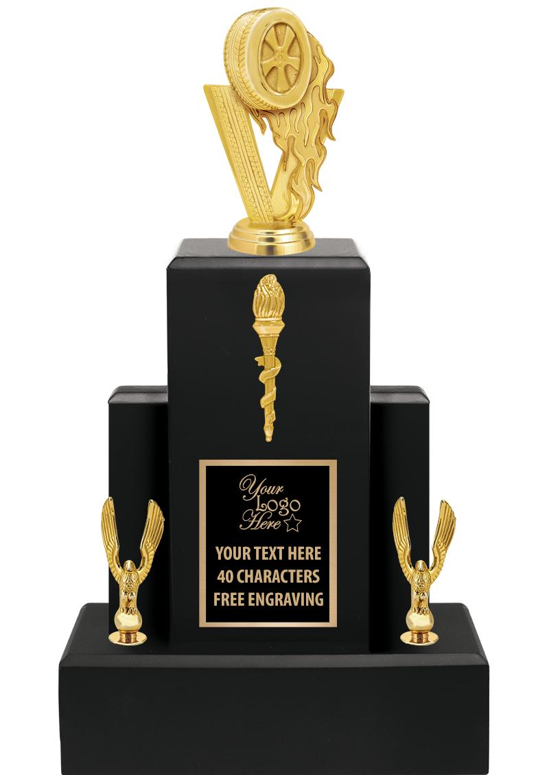 15.75" BLACK WOOD TROPHY