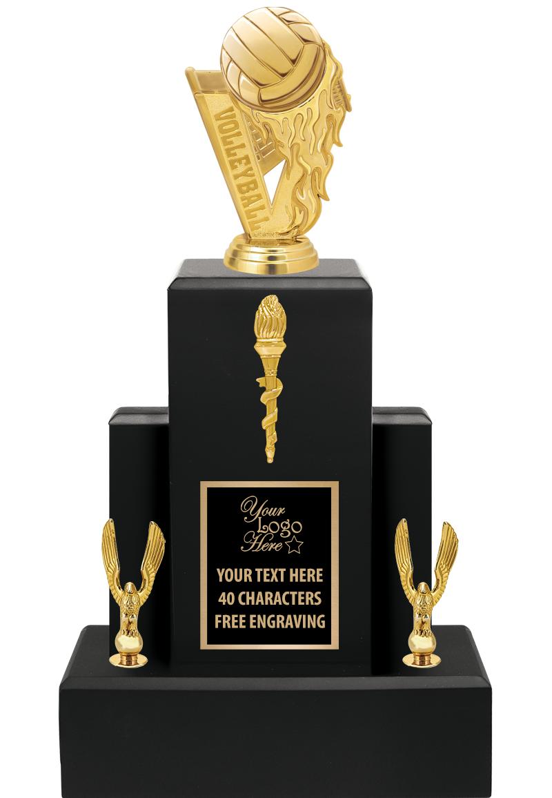 15.75" BLACK WOOD TROPHY